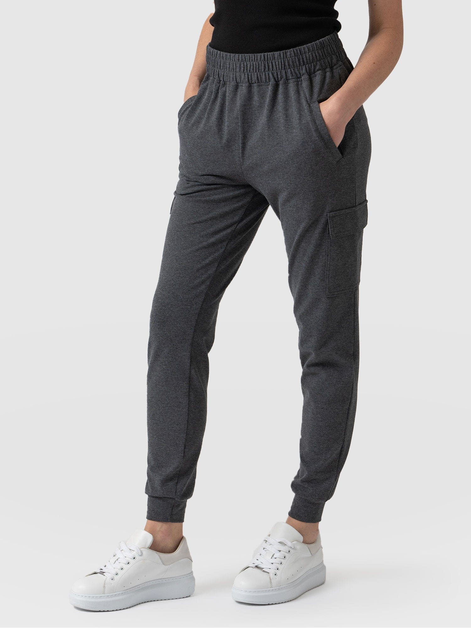 Soho Cargo Pant Charcoal - Women's Trousers | Saint + Sofia® UK